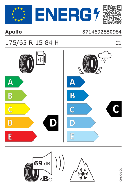 175/65 R 15 tl. 84H apollo Alnac 4G All Season